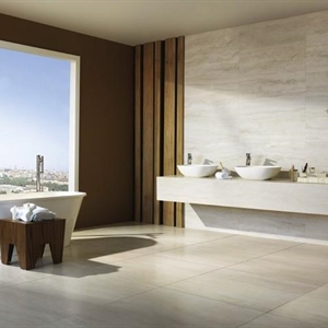 Roma travertine floor tiles straight veins for Australia