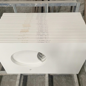 Ice White Quartz Stone bathroom vanity top