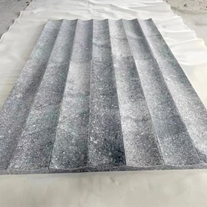 Mist Grey Granite Fluted Wall Panel