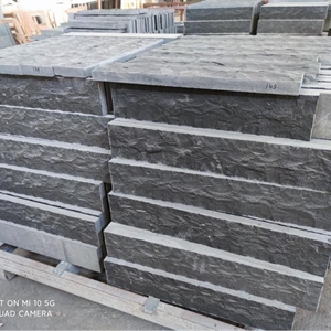 Mongolia Black Granite Wall Wave Surface Strip