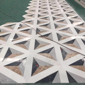 Marble Floor-Waterjet Medallion Tiles (1)