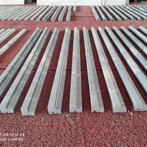 Atlantic Grey Quartzite Straight Fluting Design