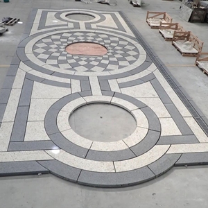 G684 & G603 Granite Medallion Pavers for Garden Park