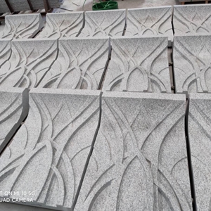 Gardenia White Granite Carving Wall Cladding Panel