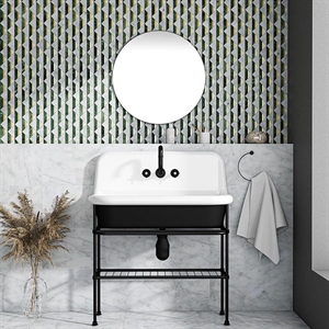 White Carrara Angela Waterjet Marble Mosaic Tiles